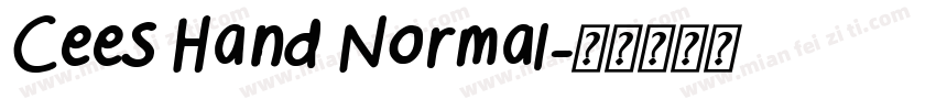 Cees Hand Normal字体转换